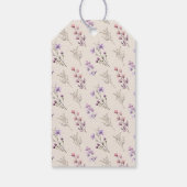 Moderne Wildflower Beige bruiloft Dank u Cadeau La Cadeaulabel (Achterkant)