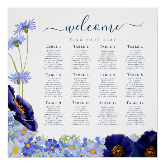 Moderne Wildflower Boho-zitgrafiek Perfect Poster (Voorkant)