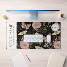 Moderne Wildflower Botanische Zwarte Bloemen Monog