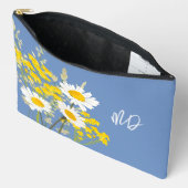 Moderne Wildflower Custom Monogram Accessoire Pouc Etui (Open)