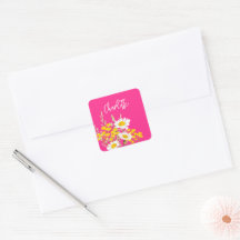 Moderne Wildflower Custom Monogram