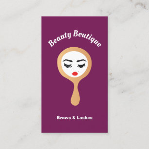 Moderne wimper extensies Brows Beauty Salon Visitekaartje