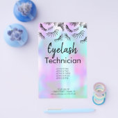Moderne Wimpers Schoonheidssalon Bedrijf Flyer (Enkel)