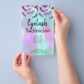 Moderne Wimpers Schoonheidssalon Zakelijk Flyer (Hand)
