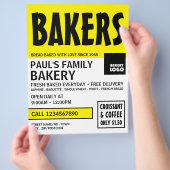 Moderne winkel, bakkerij Adverteren Flyer (Hand)