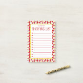 Moderne winkellijst van dagen post-it® notes (Op bureau)