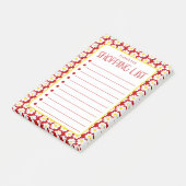 Moderne winkellijst van dagen post-it® notes (Schuin)