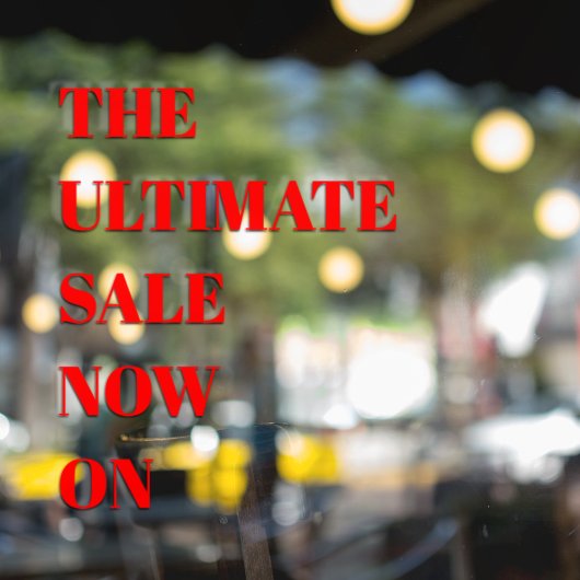 Moderne winkelruit Sale Ruitstickers Raamsticker