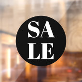 Moderne winkelruit Sale vensterfolie Raamsticker (Vel 2)