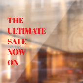 Moderne winkelruit Sale vensterfolie Raamsticker (Vel 2)