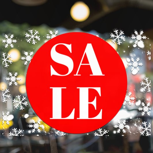 Moderne winkelruit uitverkoop raamfolie raamsticker