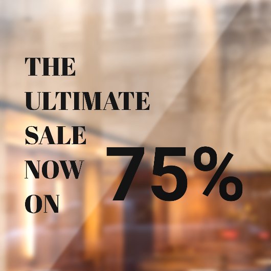 Moderne winkelvensterverkoop raamsticker (Vel 2)