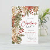 Moderne winter bedrijfs kerstfeest voor zakenmense kaart (Staand voorkant)