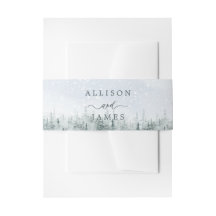 Moderne winter bos bruiloft tailleband