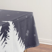 Moderne winterbomen met winterslaap tafelkleed (Voorbeeld)