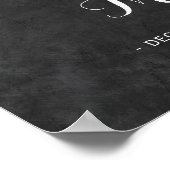 Moderne winterdenkbordbruiloft welkom bord poster (Hoek)