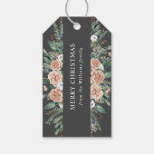 moderne winterfeestelijke kerst cadeaulabel (Voorkant)