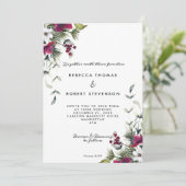 moderne winterfloralen kerstfeest kaart (Staand voorkant)