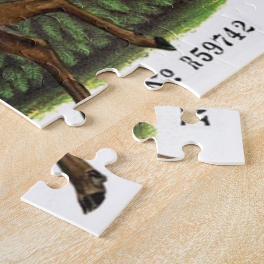 moderne winterherten legpuzzel (Zijkant)