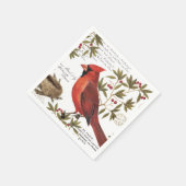 moderne  winterkardinaal servet (Hoek)
