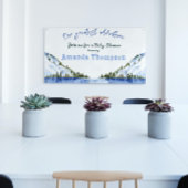 Moderne winterlandschap ons grootste avontuur spandoek