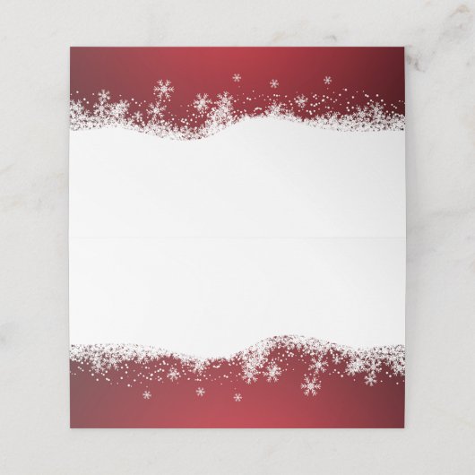 Moderne wintersneeuw | Vakantie (Buitenkant ongevouwen)