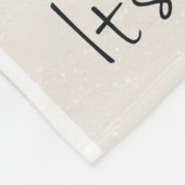 moderne  wintersneeuwman fleece deken (Hoek)