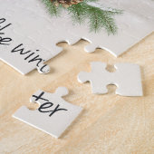 moderne wintersneeuwman legpuzzel (Zijkant)