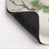 moderne wintersneeuwman muismat (Hoek)