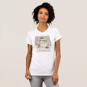 moderne wintersneeuwman t-shirt (Voorkant volledig)