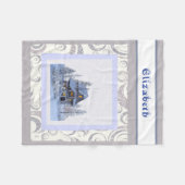 Moderne  Winterspelen Fleece Deken (Voorkant (Horizontaal))