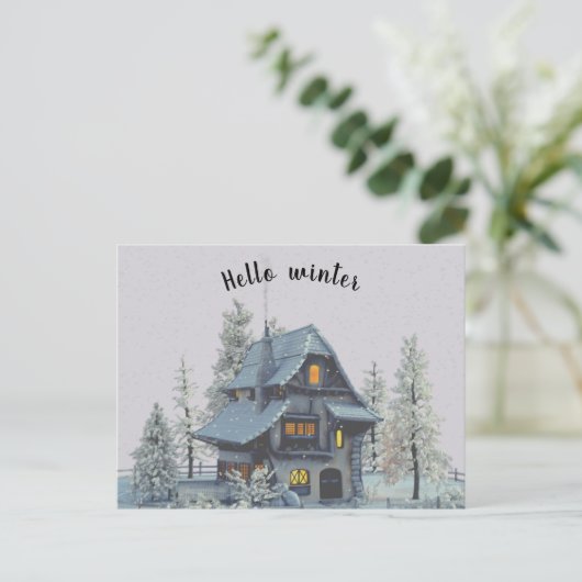 Moderne wintertuin 3 briefkaart (Staand voorkant)