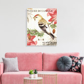 moderne wintervogel canvas afdruk (Insitu (Woonkamer))