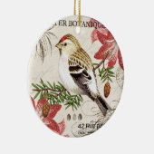moderne wintervogel keramisch ornament (Rechts)
