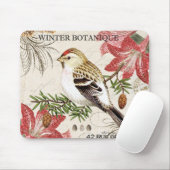 moderne  wintervogel muismat (Met muis)