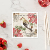 moderne  wintervogel servetten (Insitu)