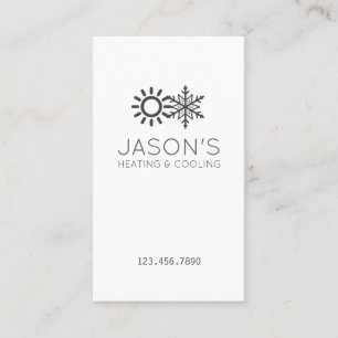 Moderne Wisselstroomverwarming en -koeling HVAC Visitekaartje