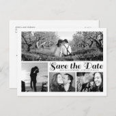 Moderne Wit sparen het Briefkaart van de Collage v (Voorkant / Achterkant)