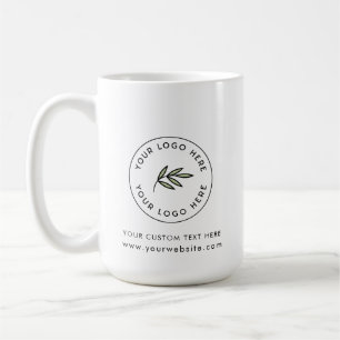 Moderne Witte Aangepaste Logo Zakelijke Promotie Koffiemok