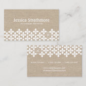 Moderne witte aanjager Visitekaartje (Voorkant / Achterkant)