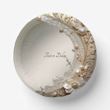 Moderne Witte Bloemen Parels