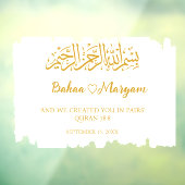 Moderne Witte Bruiloft Welkomstbord Decal Sticker (Vel 3)