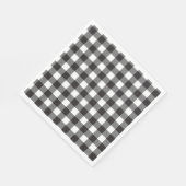 Moderne witte buffel Check Plaid Vakantie Servet (Hoek)