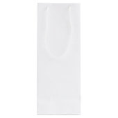 Moderne witte en goudbridesmaïden wijn cadeautas (Achterkant)