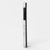 Moderne witte en goudmarmer Case-Mate iPhone case (Achterkant/links)