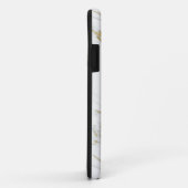 Moderne witte en goudmarmer Case-Mate iPhone case (Achterkant/rechts)