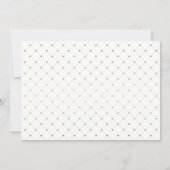 Moderne witte en goudolie-effect Bespaar de datum Save The Date (Achterkant)