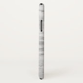 Moderne witte en zilveren faux Glitter Marble Case-Mate iPhone Case (Achterkant / rechts)