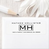 Moderne, witte en zwarte Professional Etiket (Insitu)