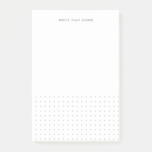 Moderne witte grijze gestippelde Post-it-notities Post-it® Notes